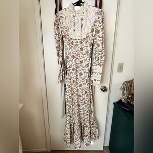 Vintage Floral Prairie Maxi Dress